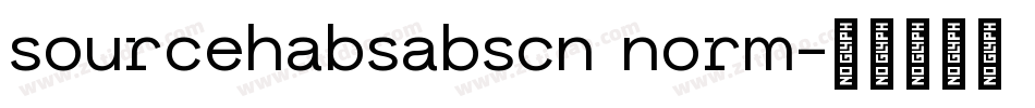 sourcehabsabscn norm字体转换